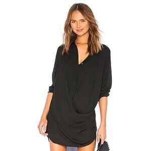 Krisa Drape Button Front Mini
